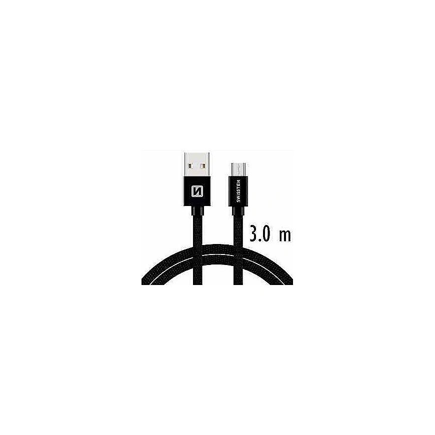 Swissten Textile Quick Charge Universal Micro