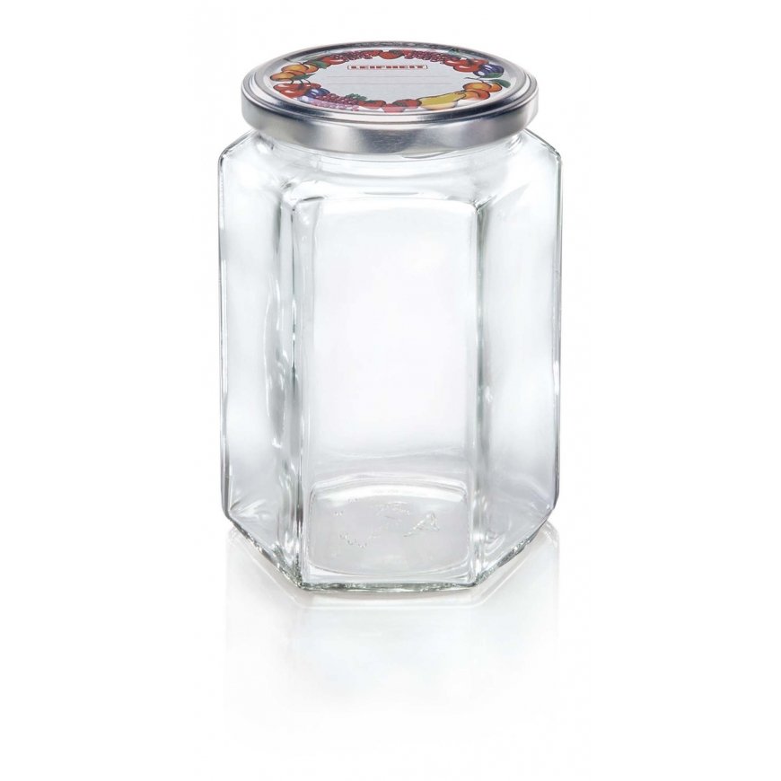 LEIFHEIT Hexagonal glass jar 770ml