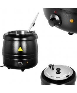 Royal Catering Electric kociołek garnek do zupy 10 l black