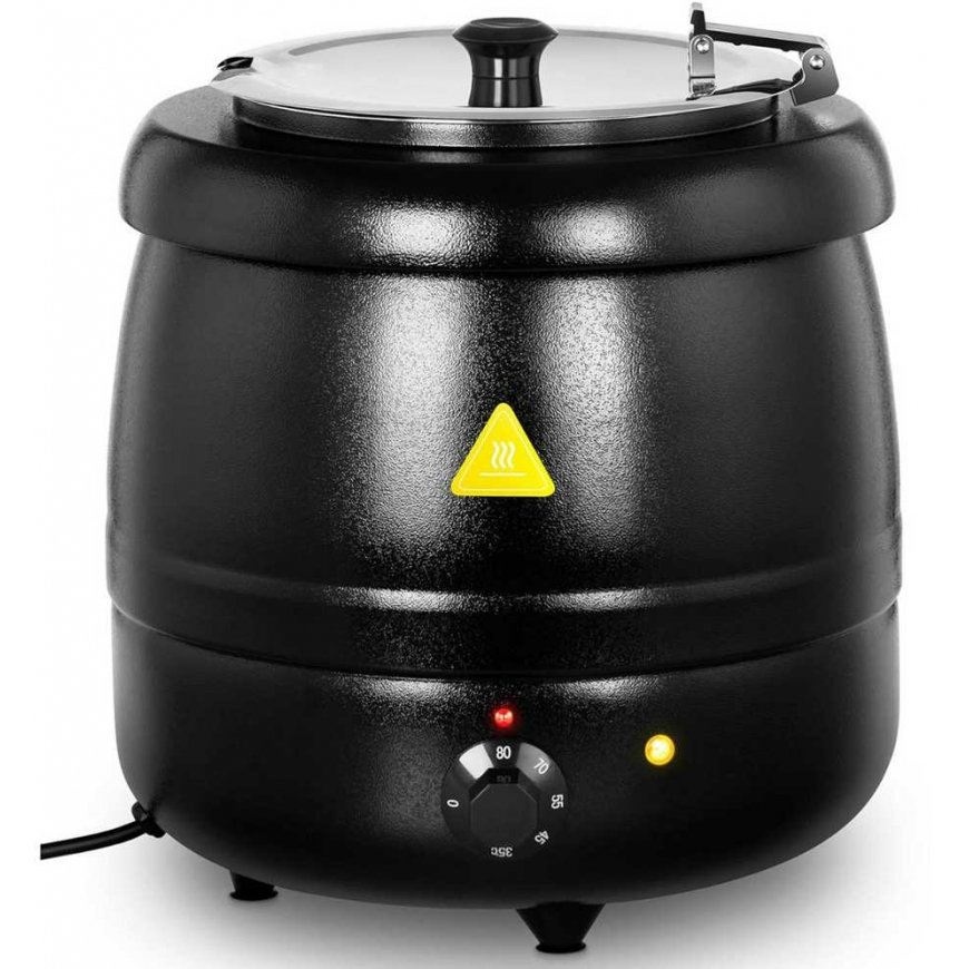 Royal Catering Electric kociołek garnek do zupy 10 l black – 2