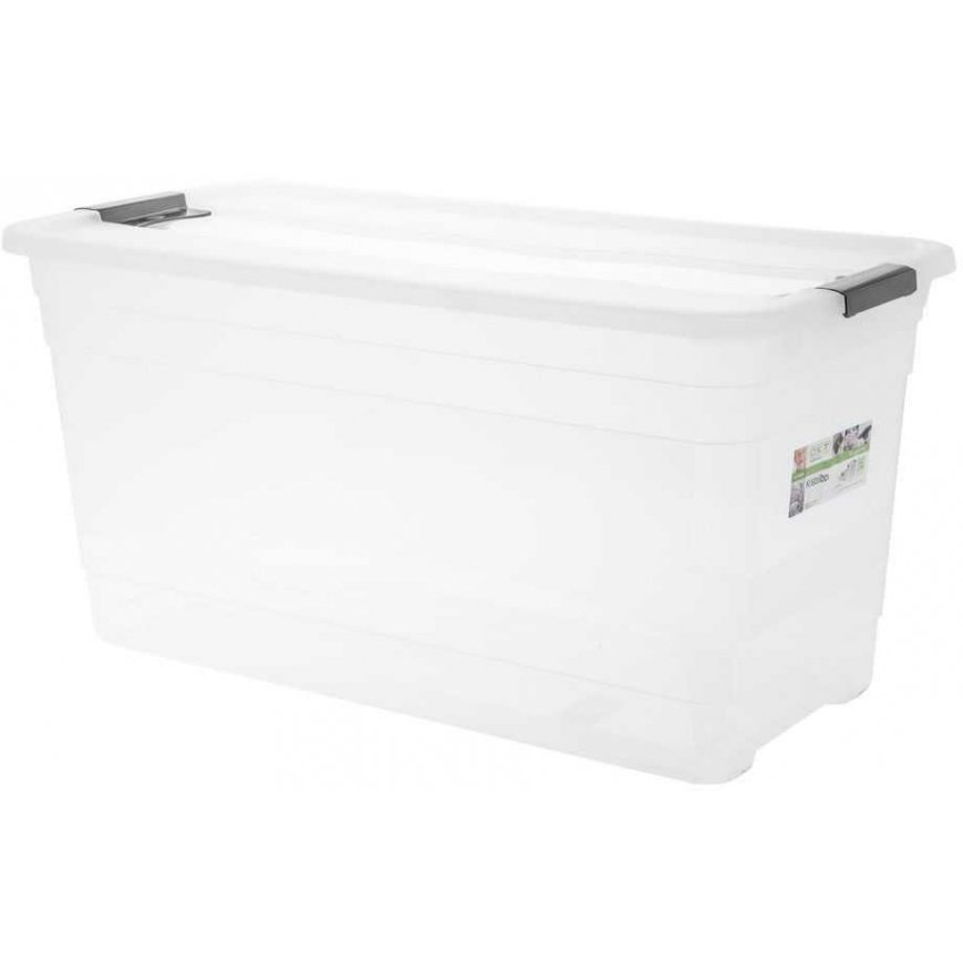 Keeeper Cornelia storage box clear 83 L box 1/2 bin