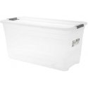 Keeper Cornelia storage box clear 83 L box 1/2 bin Keeper Cornelia storage box clear 83 L box 1/2 bin