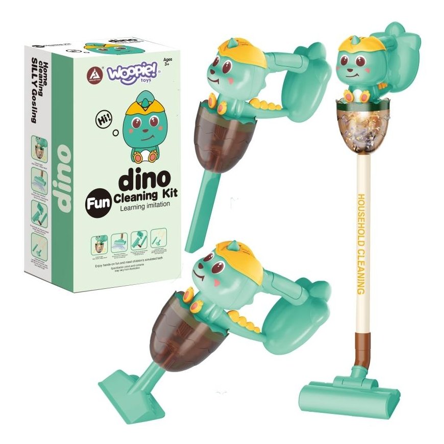 WOOPIE Interactive Vacuum Cleaner Dino 3in1 Suction function Light Sound