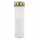 Grave candle with cap, burning time ~98h, white Grave candle with cap, burning time ~98h, white
