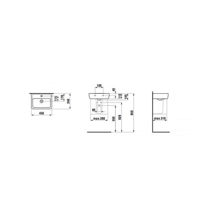 Washbasin Laufen Pro A H8119510001041 – 4
