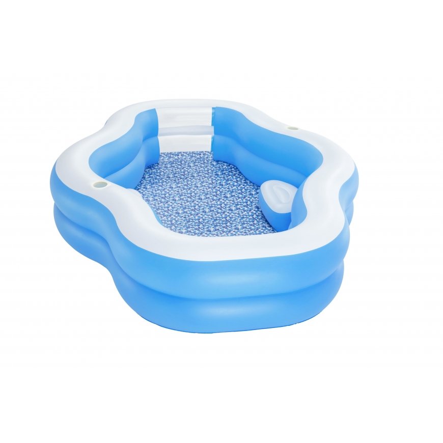 Bestway 54409 virszemes baseins Piepūšams baseins Ovāls Zils, Balts – 4