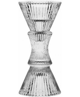 Rituali Domestici Szklany świecznik Lumella - Transparent, 15 cm