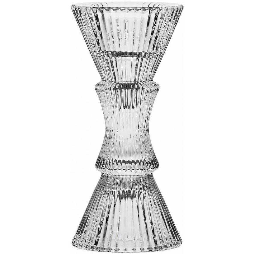 Rituali Domestici Szklany świecznik Lumella - Transparent, 15 cm