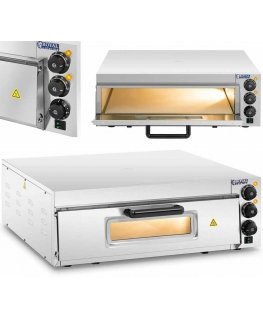 Elektrinė krosnelė Royal Catering Piec do pizzy jednokomorowy su szybą 1 pizza 60 cm 230 V 3000 W