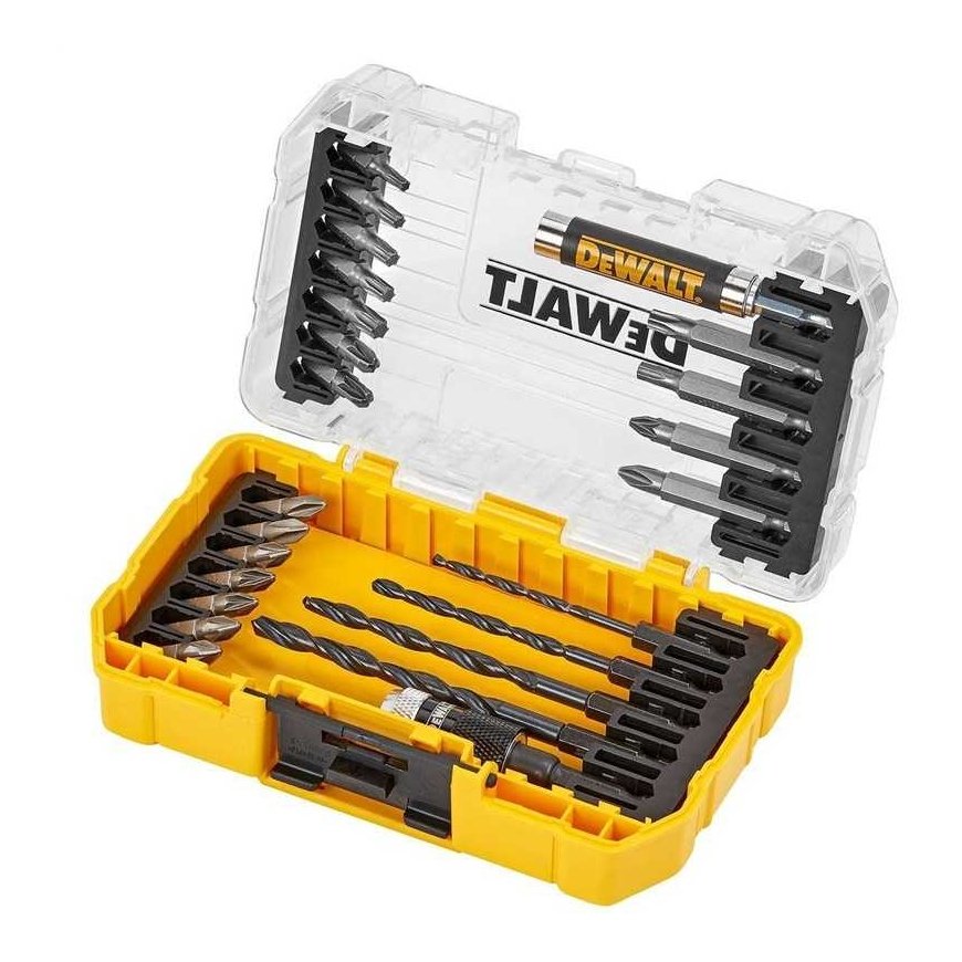 Grąžtas Sukimo antgalių ir grąžtų komplektas DeWalt 25 vnt – 2