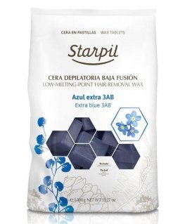 Low temperature melting wax for depilation Starpil, blue, 1kg