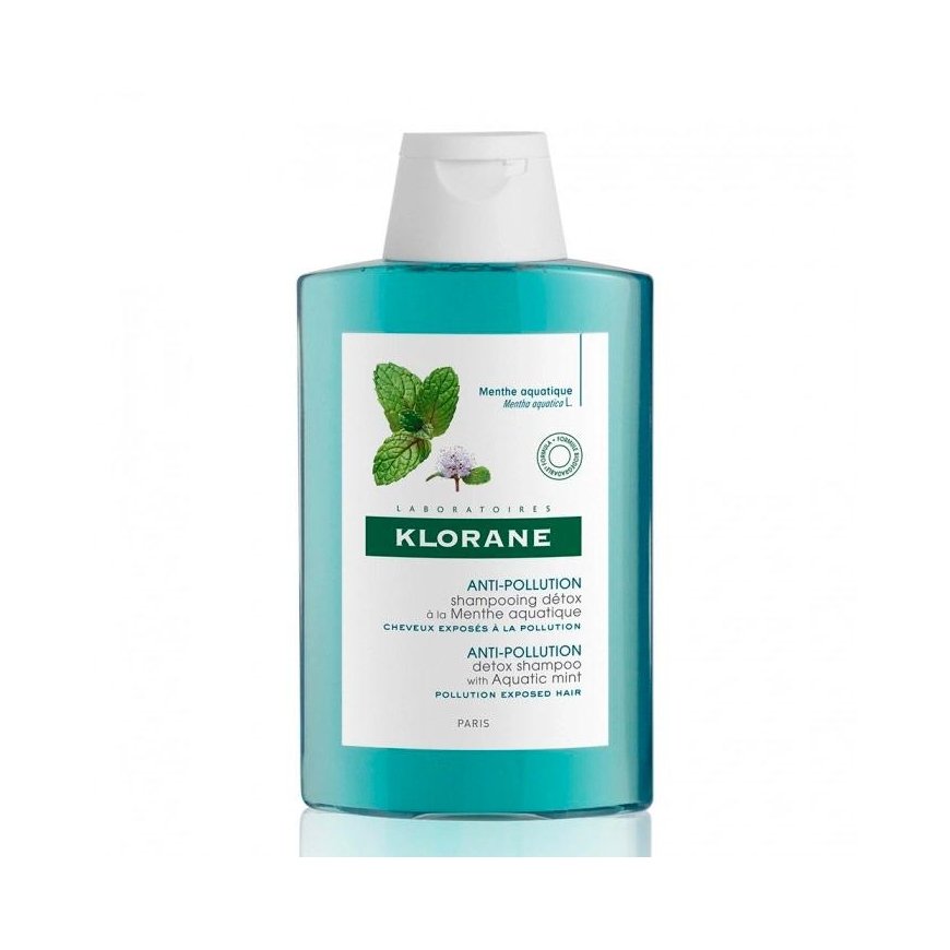 "Klorane Aquatique Mint Detox" shampoo 400ml – 2