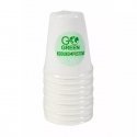 Compostable sugar cane cups 250ml 10 pcs|0,09kg Compostable sugar cane cups 250ml 10 pcs|0,09kg