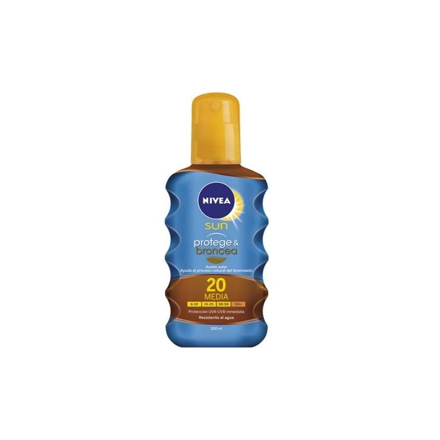 Nivea apsaugos nuo saulės ir bronzinį įdegį aktyvuojantis aliejus Spf20 200ml