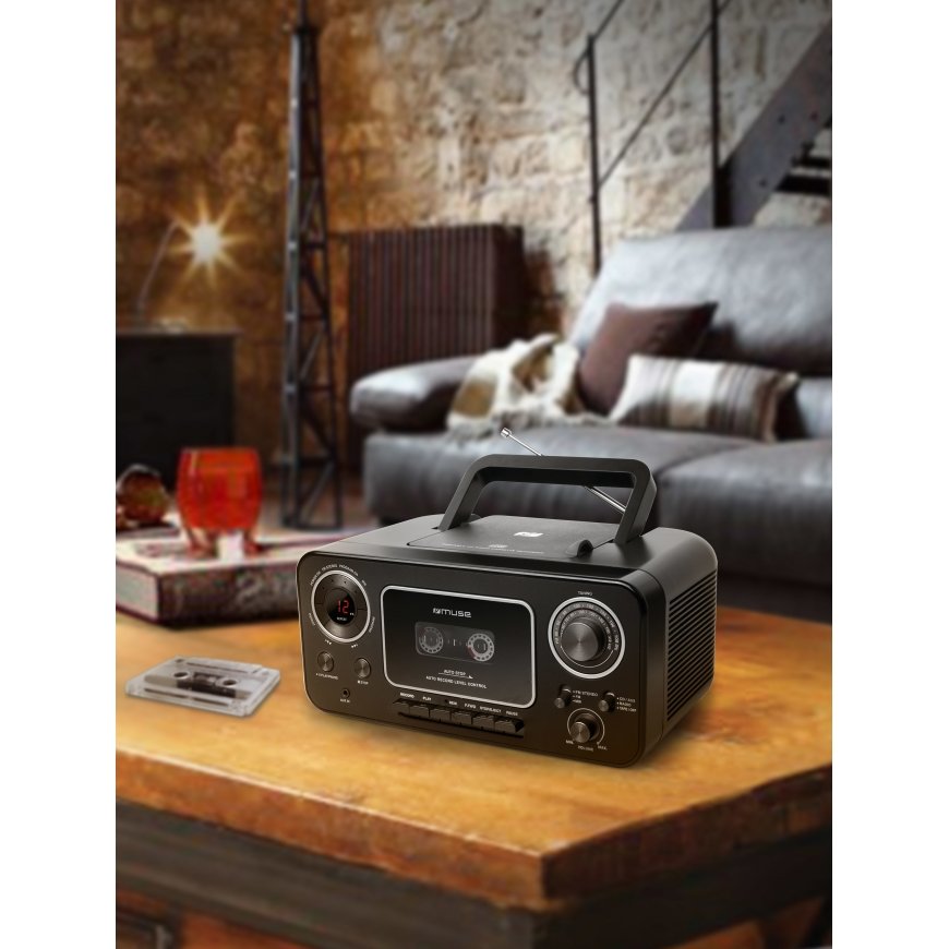 Muse M-182 RDC Analog FM, MW Black – 4