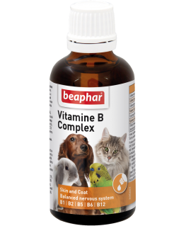 Beaphar Baepahar Vitamino B kompleksas katėms ir šunims, 50 ml