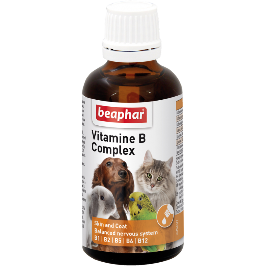 Beaphar Baepahar Vitamino B kompleksas katėms ir šunims, 50 ml