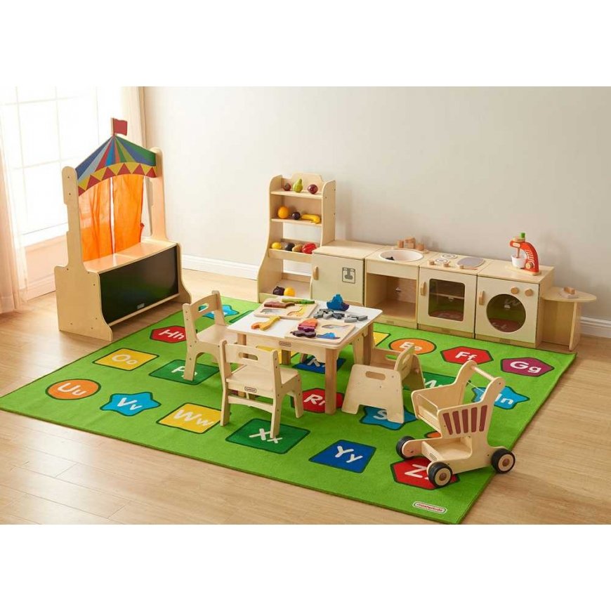 MASTERKIDZ wooden puppet theater stall – 5