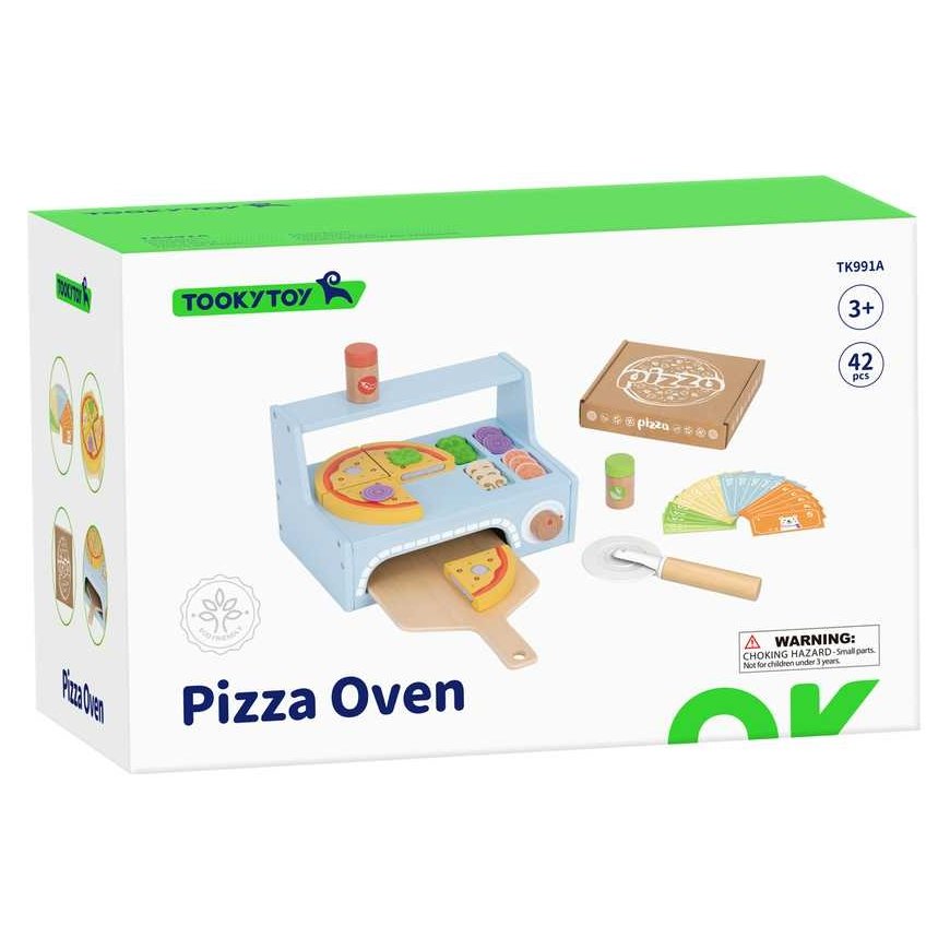 Tooky Toys TOOKY TOY Pizzeria wooden pizza oven accessories – 3