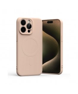 Mercury MagSafe Semi-Silicone iPhone 15 Pro Max 6,7" różowo-pias