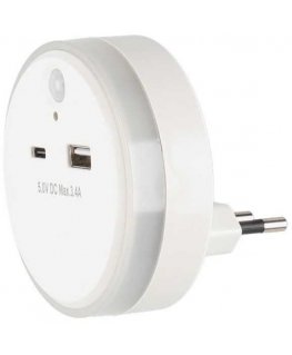 Tarmo USB-Charger and Night Light with motion detector