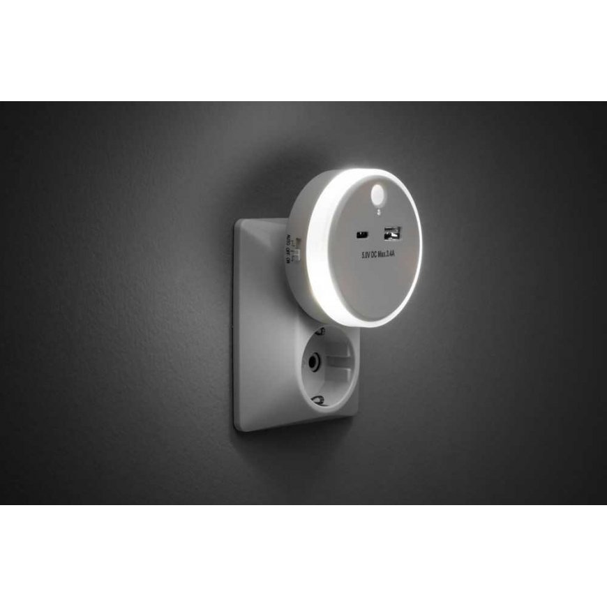 Tarmo USB-Charger and Night Light with motion detector – 3
