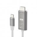 RoGer FT-H05 USB-C to HDMI UltraHD 4K@30Hz Cable 2m / white RoGer FT-H05 USB-C to HDMI UltraHD 4K@30Hz Cable 2m / white