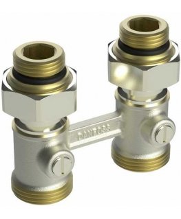 Apatinio pajungimo mazgas dvivamzdei sistemai Danfoss, RLV-KB, tiesus, 1/2&039&039-3/4&039&039, H tipo