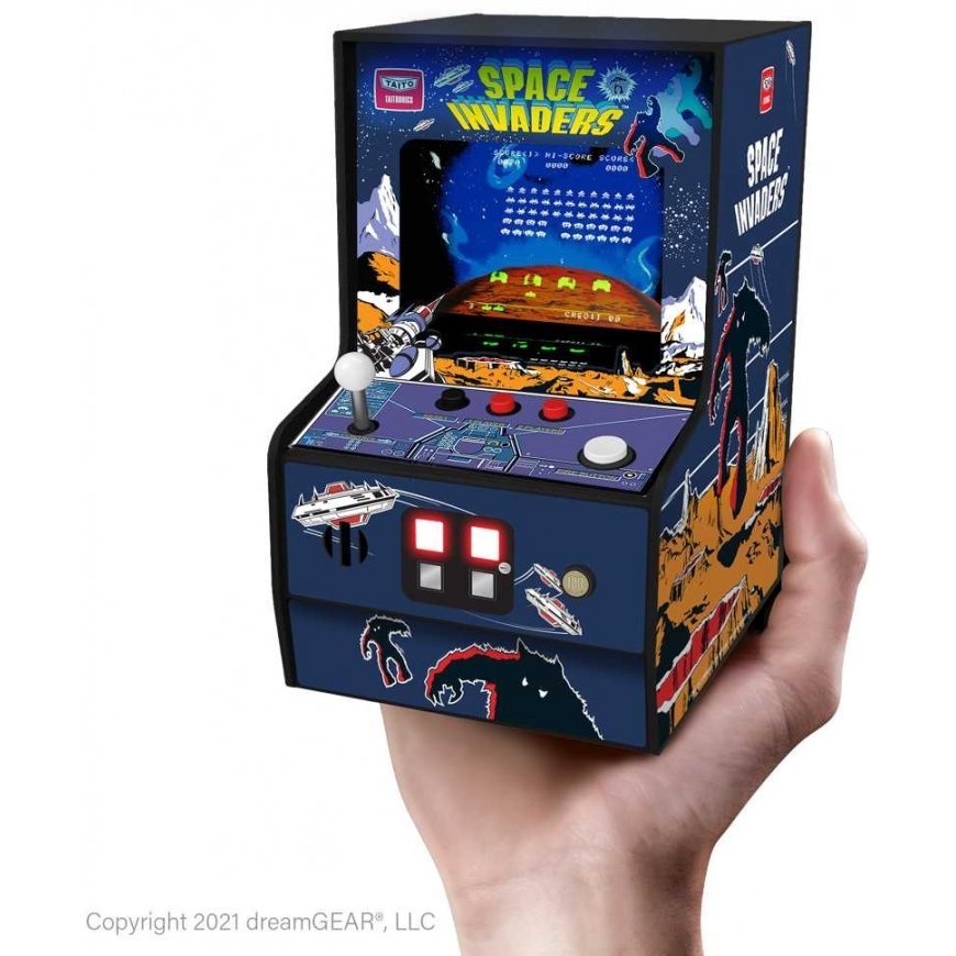 Dreamgear MY ARCADE Micro Player ,,Space Invaders Collectible Retro" nešiojama žaidimų konsolė, premium versija – 2