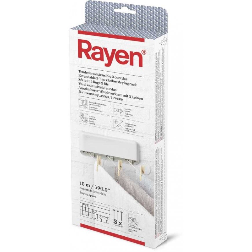 Dryer 3-rzędowa automatic linka na pranie Rayen – 2
