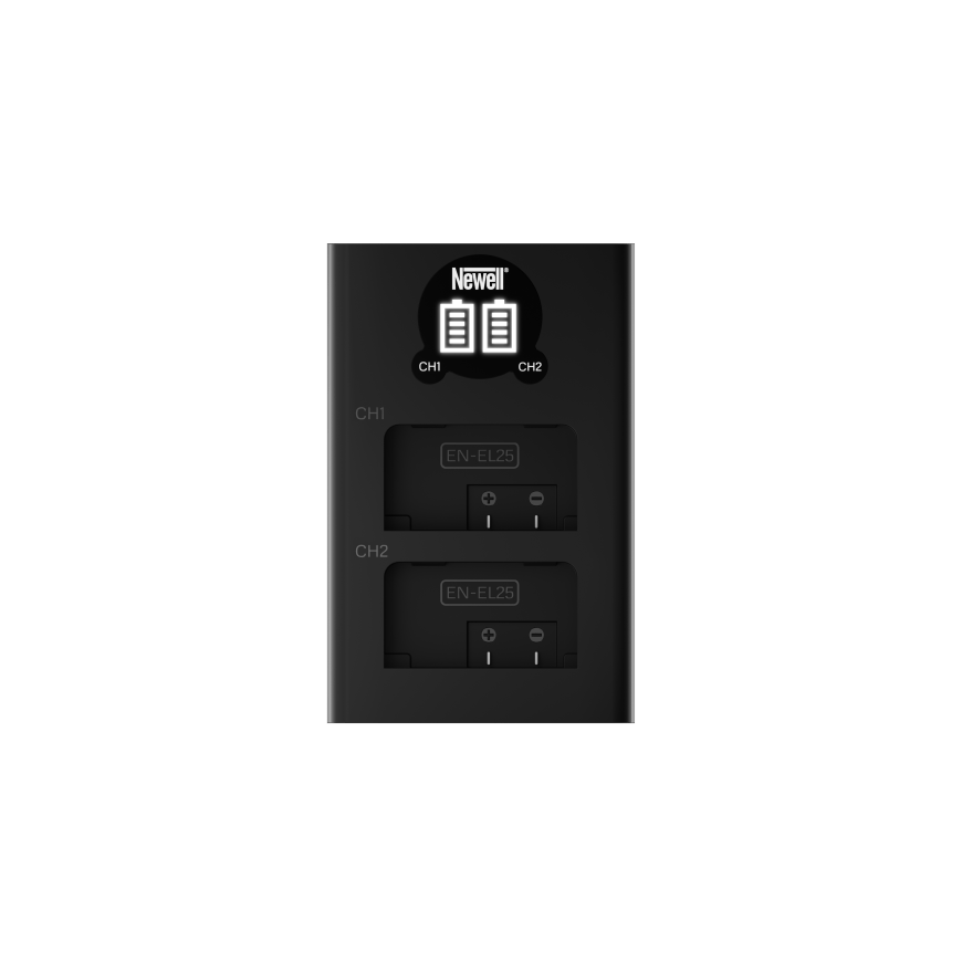 Dual-channel charger for EN-EL25 batteries Newell DL-USB-C for Nikon – 2