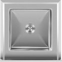 Royal Catering Vieno dubenio maitinimo baseino kriauklė su lentyna ir apvadu 60 x 60 x 94 cm
