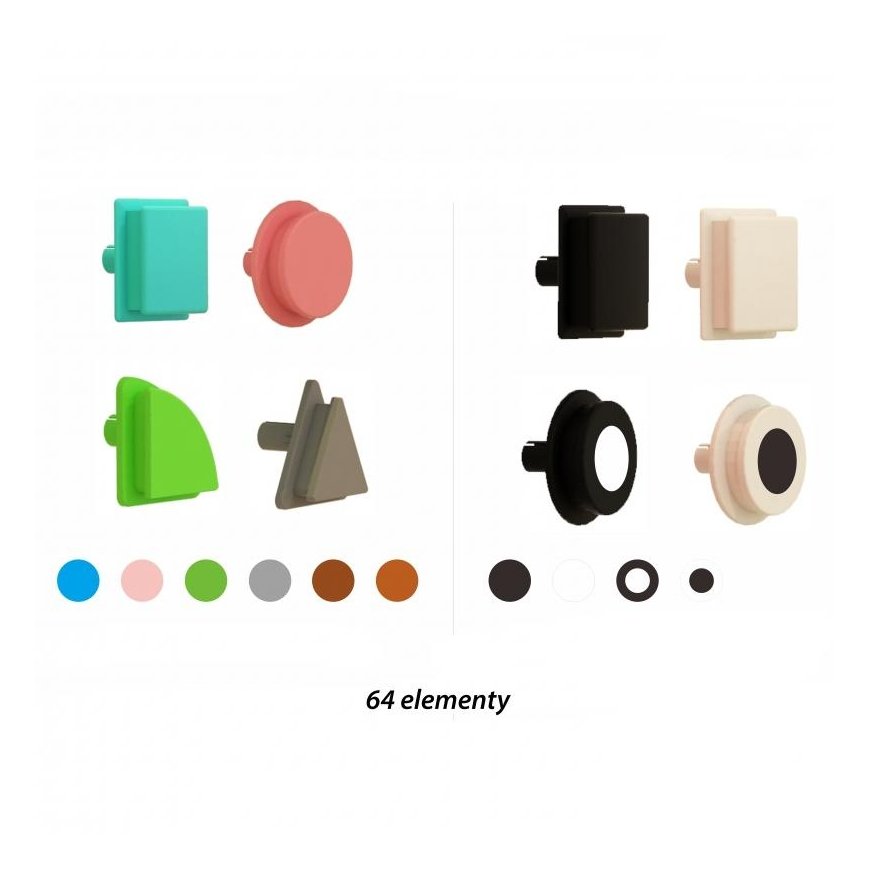 MASTERKIDZ Set of 64 geometric shape