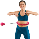 Smart Hula Hop Fitness Wheel with Studs and Load, 50 cm, Pink, REBEL ACTIVE Smart Hula Hop Fitness Wheel with Studs and Load, 50 cm, Pink, REBEL ACTIVE