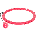 Smart Hula Hop Fitness Wheel with Studs and Load, 50 cm, Pink, REBEL ACTIVE Smart Hula Hop Fitness Wheel with Studs and Load, 50 cm, Pink, REBEL ACTIVE