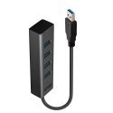 Lindy 43324 interfeisa centrmezgls USB 3.2 Gen 1 (3.1 Gen 1) Type-A 5000 Mbit/s Melns Lindy 43324 interfeisa centrmezgls USB 3.2 Gen 1 (3.1 Gen 1) Type-A 5000 Mbit/s Melns