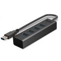 Lindy 43324 хаб-разветвитель USB 3.2 Gen 1 (3.1 Gen 1) Type-A 5000 Мбит/с Черный