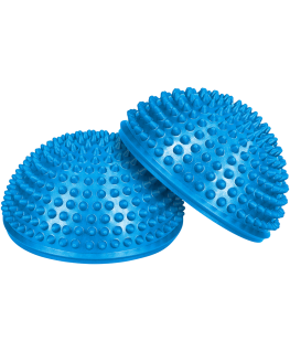 Półkule sensoryczne with wypustkami rehabilitacyjne, set of 2 pcs., color blue, REBEL ACTIVE