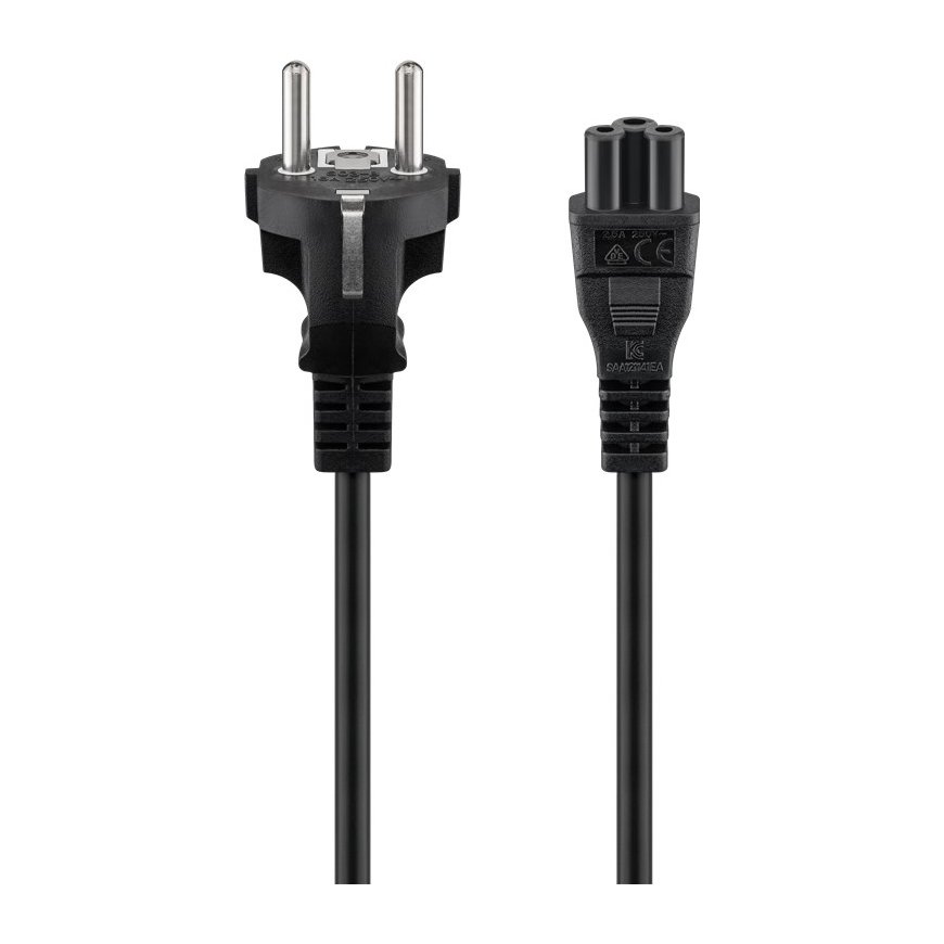 Goobay 93586 elektrības kabelis Melns 1