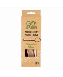 Wooden spoons Go Green 20 pcs|0,07kg
