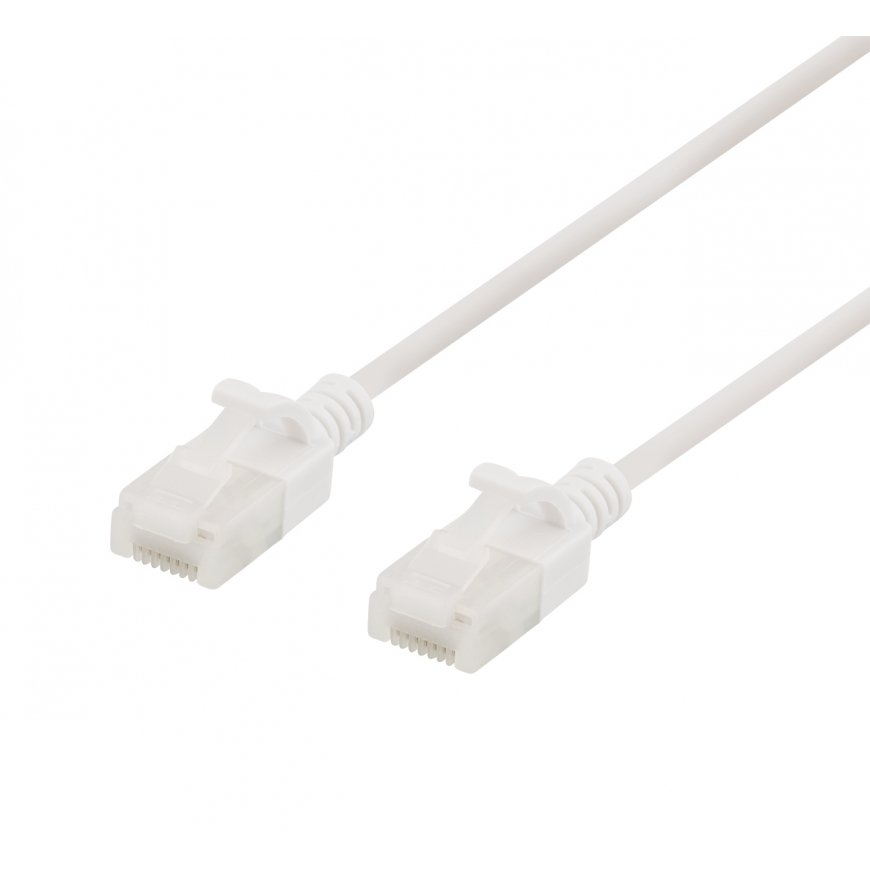 Deltaco UUTP-1038 tinklo kabelis Balta 1,5 m Cat6a U/FTP (STP)