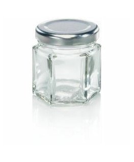 LEIFHEIT Hexagonal glass jar 47ml