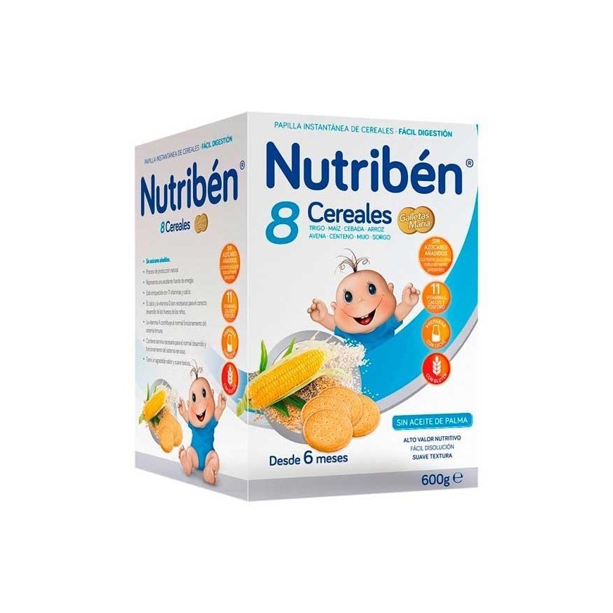 Nutribén 8 Cereals Maria Crackers 600g