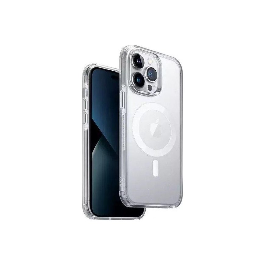 Uniq Combat Case iPhone 14 Pro 6.1" Magclick Charging Clear / Pigeon Clear