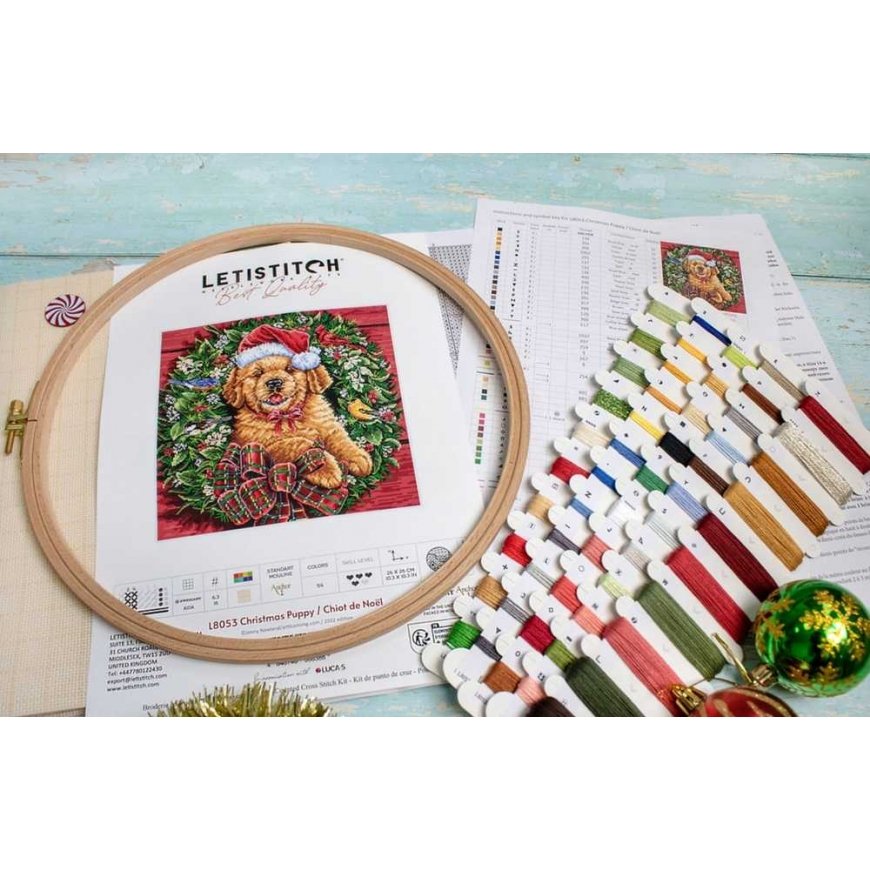 luca S Christmas puppy 26x26cm SLETIL8053 – 4