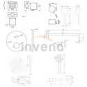 Concealed shower set Invena Dafni BS-88-014-A