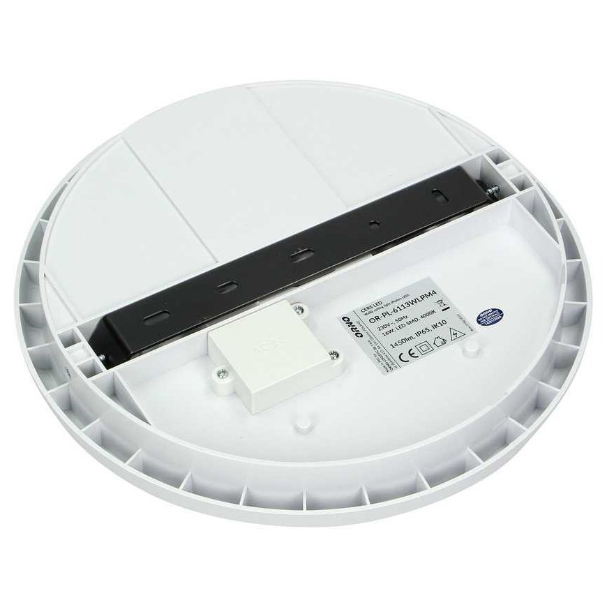 Orno CERS LED 16W, lubinis šviestuvas, 1300lm, IP65, 4000K, opalinis polikarbonatas, baltas – 5