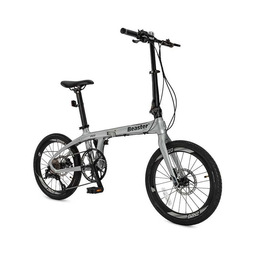 Beaster Scooter Carbon Frame Bike, BS128S, Silver – 3