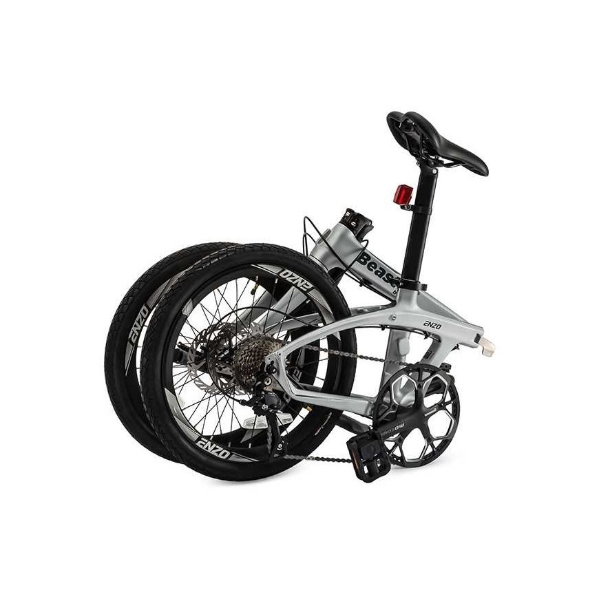 Beaster Scooter Karboninio rėmo dviratis, BS128S, sidabrinis – 4