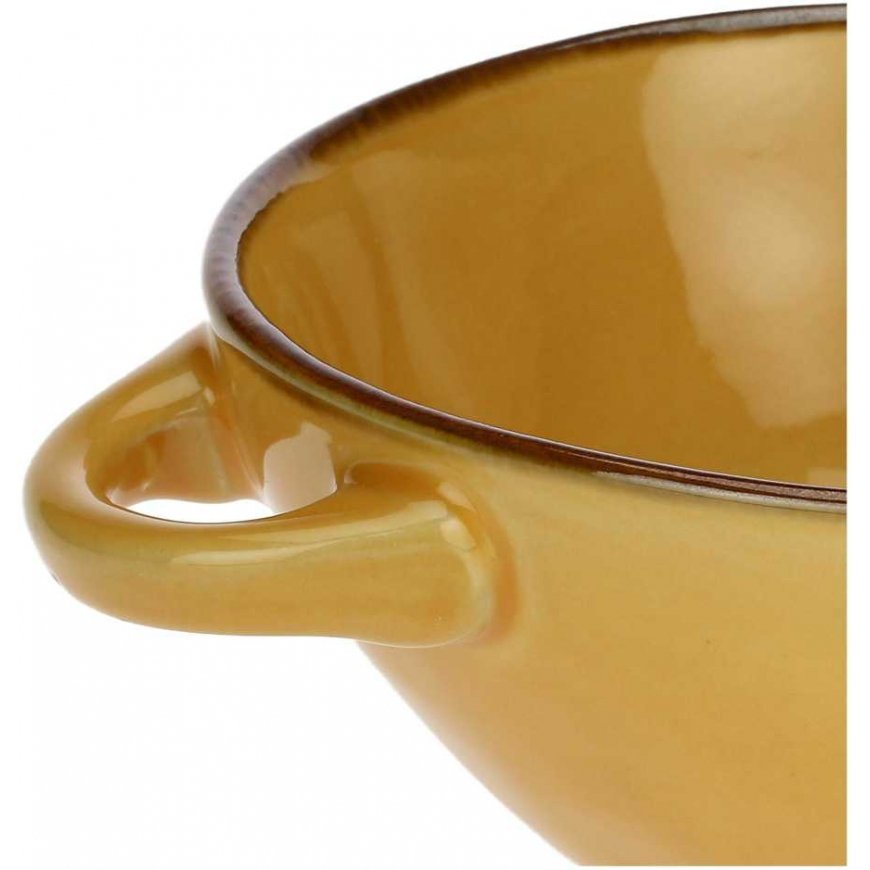 Rose&Tulipani Set of 4 misek do zupy Concerto Ocra - Yellow, 600 ml – 3